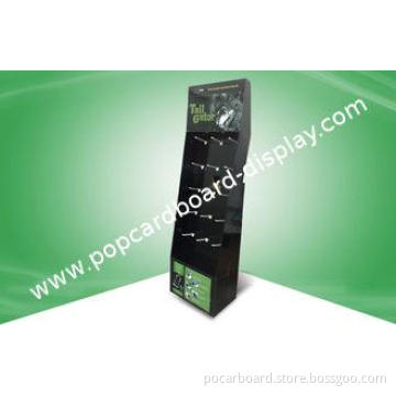 POS Cardboard Displays Hook Floor Display Stand for Book CD